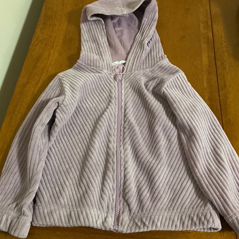 Purple zip up H&M hoodie